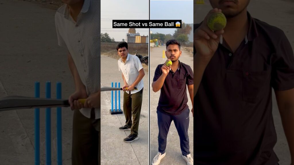 Ek Hi Shot Pe 6 Balls? 😱🏏 Can He Do It? #cricket #cricketchallenge