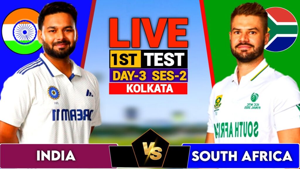 IND vs SA 1st Test Day 3 Live Score, Commentary & Updates: India vs South Africa 2025 Live