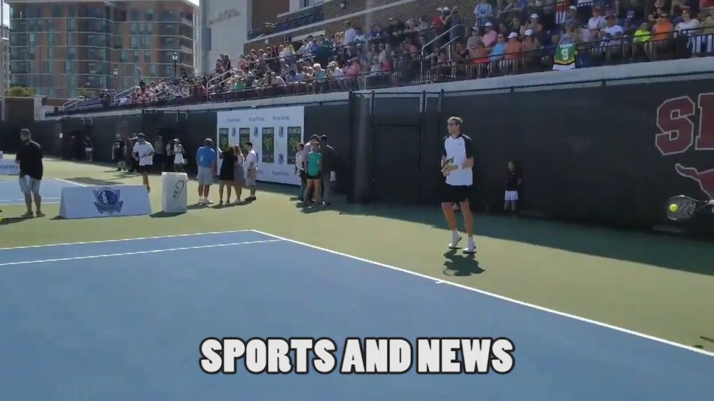 Dirk Nowitzki Plays Tennis: Scores Ace & Cheers for Wife Jessica Olsson in Celebrity Match