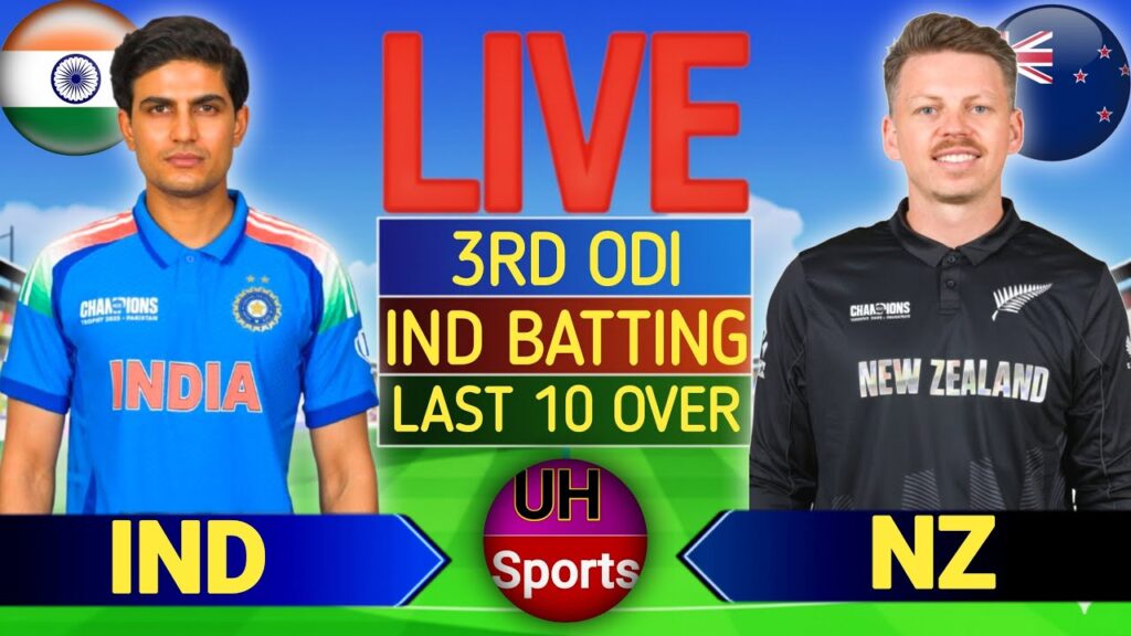 IND vs NZ Live Score, 3rd ODI 2026: India vs New Zealand Live Cricket Match Scorecard & Commentary Today