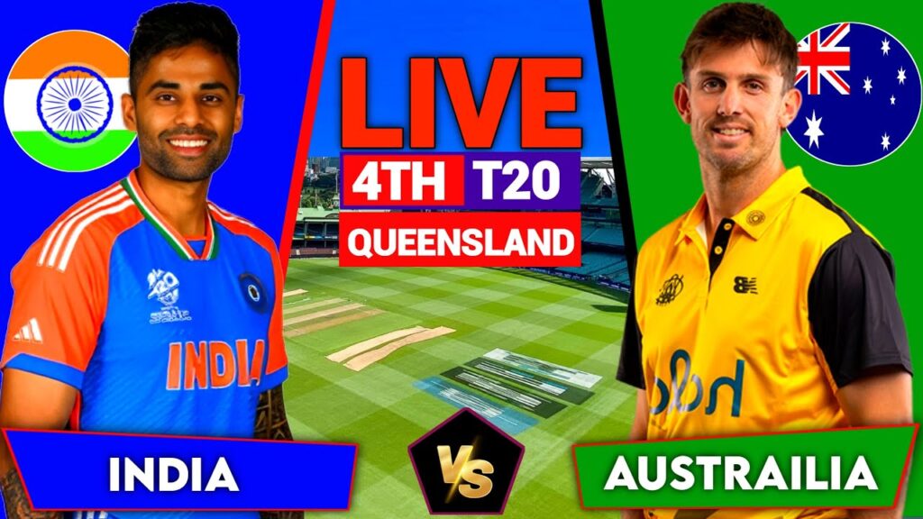 IND vs AUS 4th T20I Live Score: India vs Australia Match Commentary & Updates Scorecard