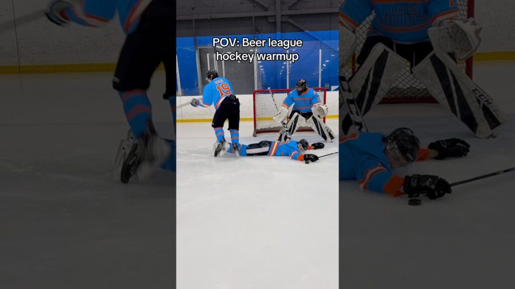 Gully Hockey Warmups Be Like... 😂🏒 #hockey_