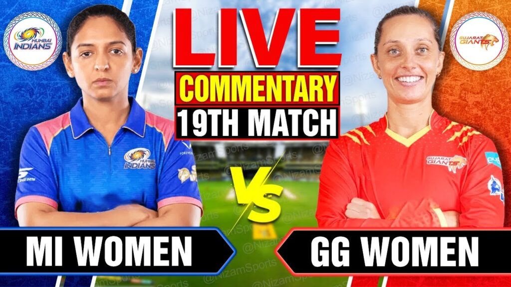 Live: MI vs GG, 19th Match WPL 2024 | Mumbai Indians vs Gujarat Giants Live Score & Commentary