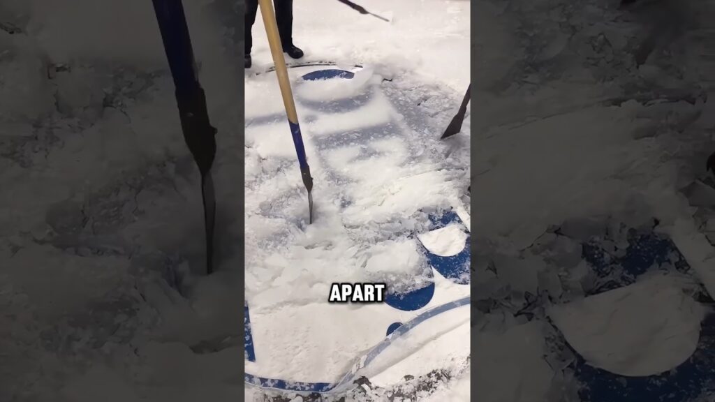 How is Ice Removed from a Hockey Rink? Explained in 60 Seconds #Shorts