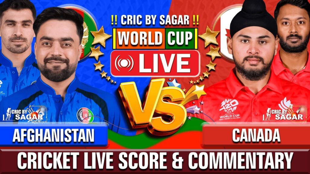 AFG vs CAN Live Score: Afghanistan vs Canada T20 World Cup Commentary & Result