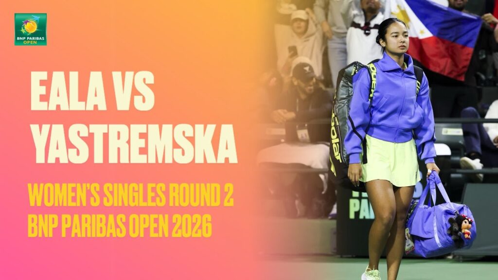 Eala vs Yastremska Highlights: BNP Paribas Open 2026 Round 2 Full Match Replay