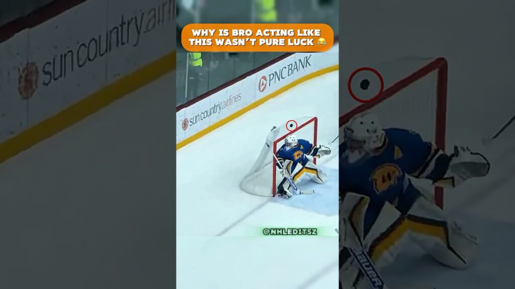 Was this 100% Luck or Pure Skill? 😱 Ice Hockey Highlights #shorts #nhl