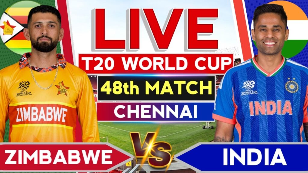 IND vs ZIM Live Match Today: India vs Zimbabwe T20 World Cup Score & Commentary