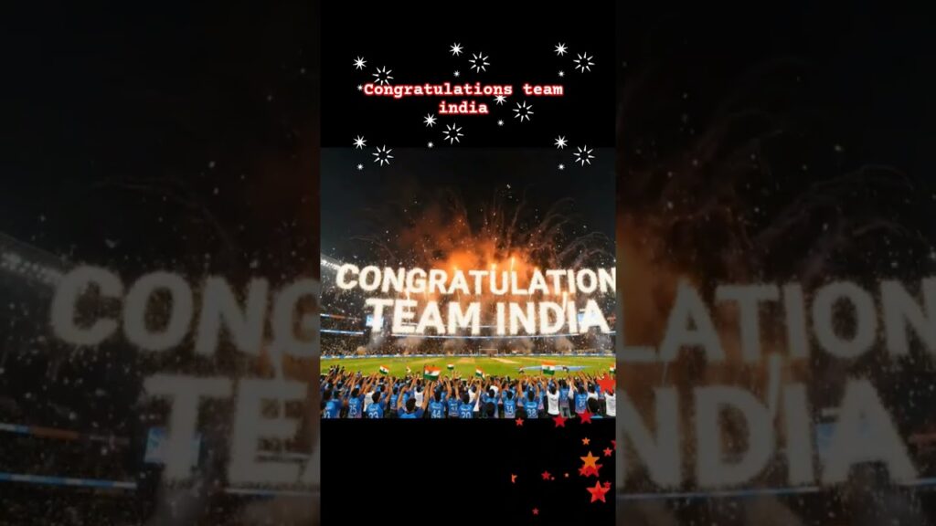 CHAMPIONS! 🏆 Team India World Cup Victory Celebration 🇮🇳 #Cricket #Shorts