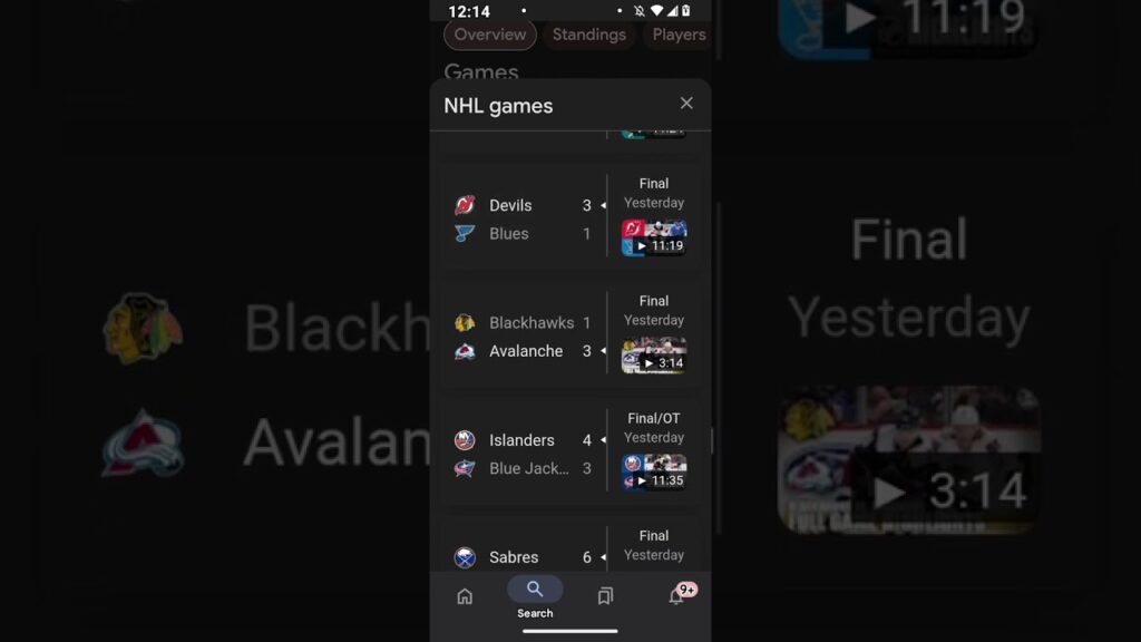 Today’s NHL Scores: Live National Hockey League Results & Updates
