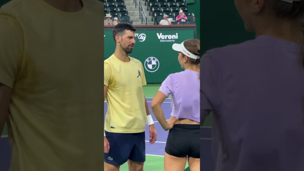 Novak Djokovic Meets Young Star Iva Jovic at Indian Wells | Tennis Champions Chat