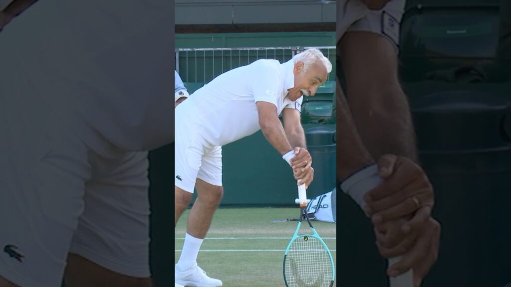 79-Year-Old Legend Mansour Bahrami’s Funniest Tennis Moments 😂 #shorts #tennis #funny