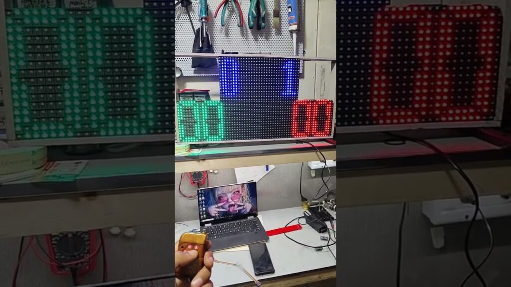 Digital Tennis Scoreboard with Remote Control (P10 LED Display)