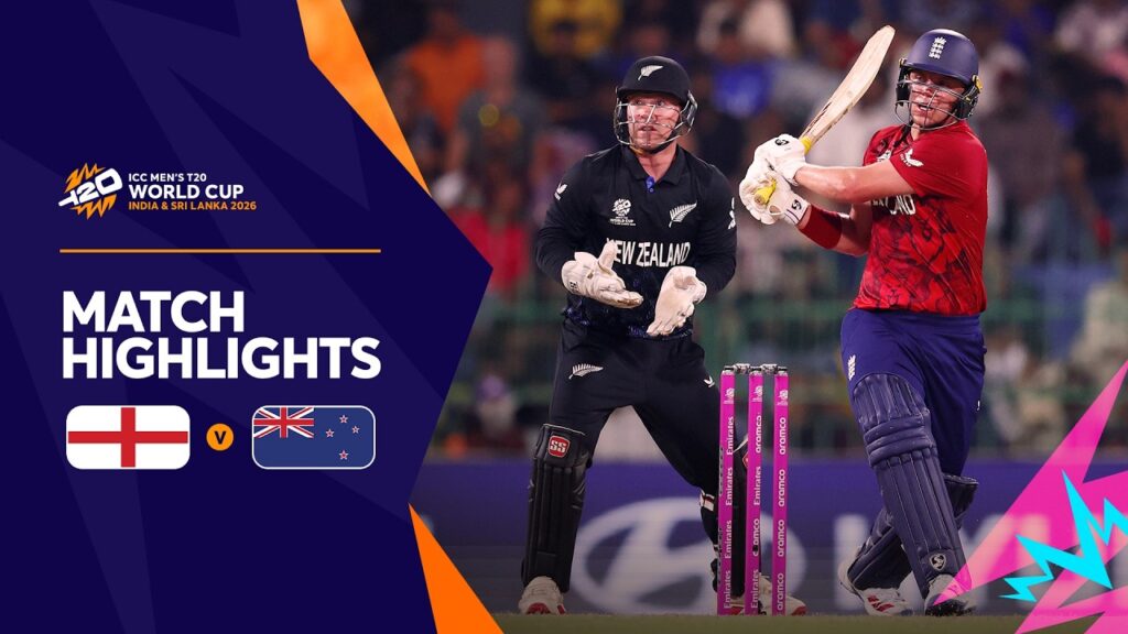 ENG vs NZ Highlights: T20 World Cup 2026 Match Highlights | England vs New Zealand