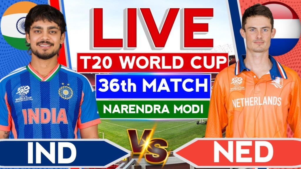 India vs Netherlands Live Score, Commentary & Highlights | T20 World Cup 2024