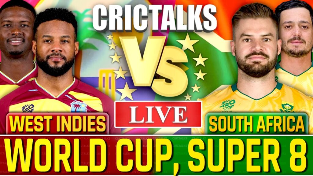 WI vs SA Match Live Today: T20 World Cup 2nd Innings Score & Commentary | West Indies vs South Africa Live
