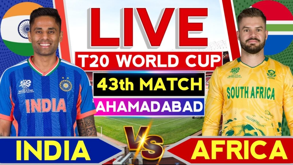 IND vs SA Live: T20 World Cup 2026 Score & Commentary | India vs South Africa Live Match