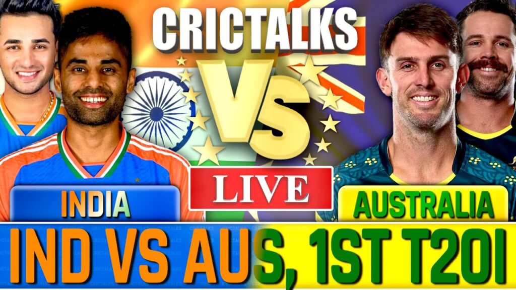 IND vs AUS 1st T20 Live Score: India vs Australia Live Cricket Match Scorecard & Commentary, 2024