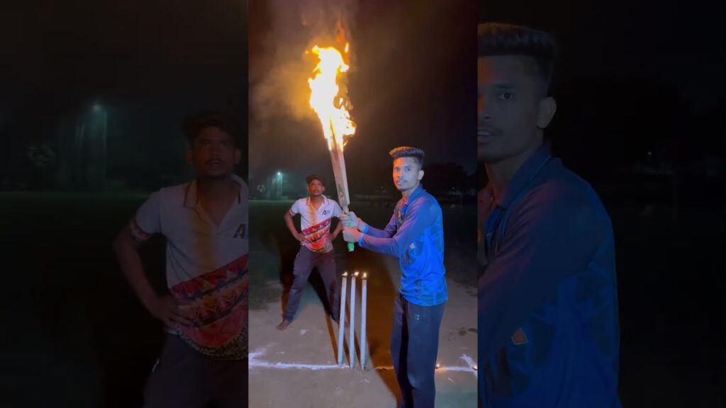 दिवाली पर आग वाली बॉल से क्रिकेट 🏏🔥 #bobby_4uhh #shorts #funny #cricket #diwali