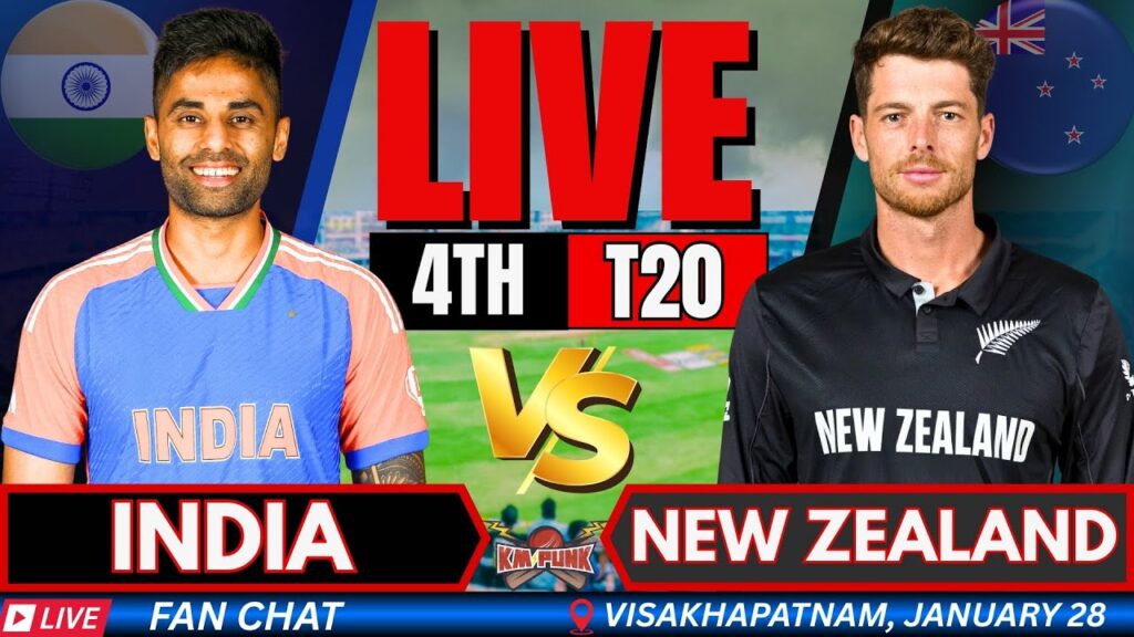 IND vs NZ 4th T20 Live Score: India vs New Zealand Live Match Commentary & Updates