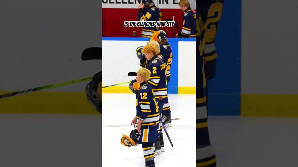 Entire Team Bleached Their Hair! 🏒🤯 #Hockey #Style #Shorts