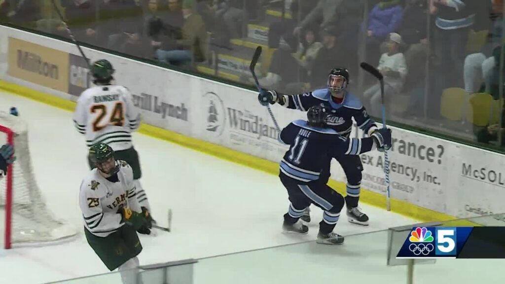 UVM vs Maine Ice Hockey Highlights: Vermont Secures Thrilling Late Victory Over No. 9 Maine