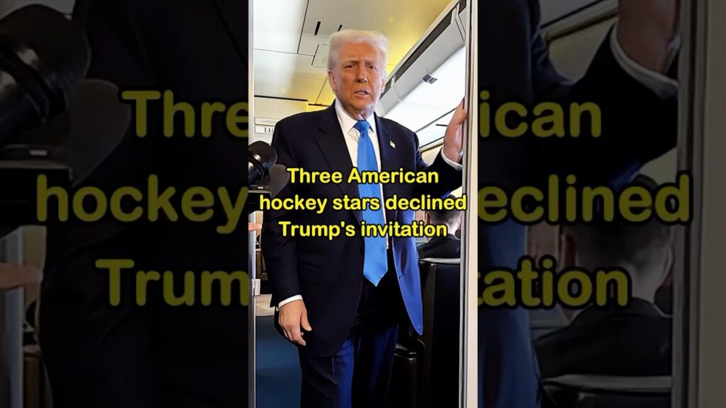 3 American Ice Hockey Stars Decline Donald Trump’s Invite #Shorts