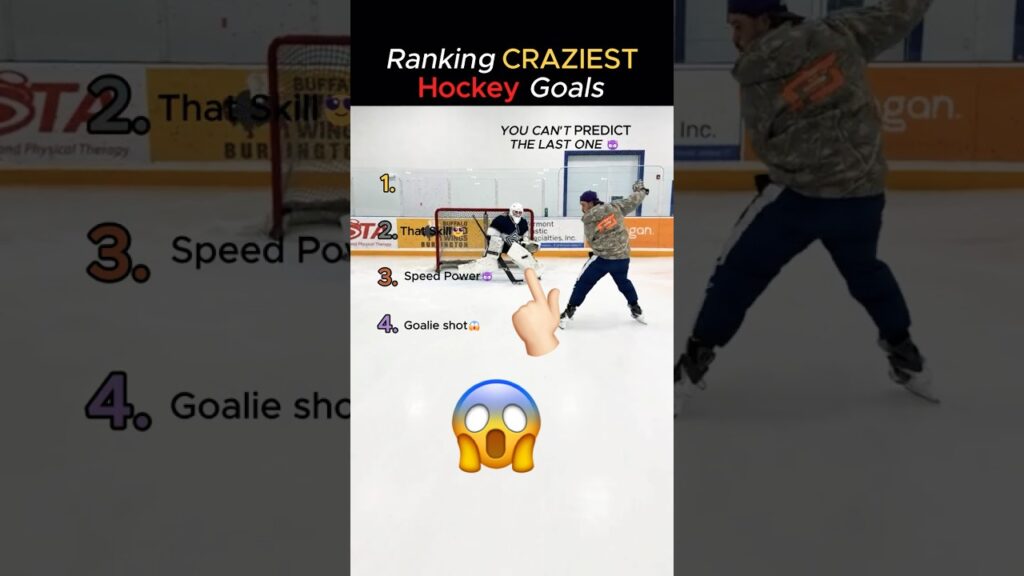Top 10 Wildest Hockey Goals Ever 😱🔥 #shorts