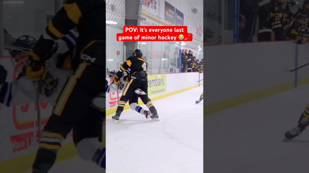Epic Aggressive Finish in Minor Hockey! 🏒🔥 #HockeyLife