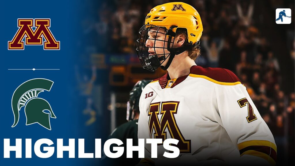 Minnesota vs Michigan State Highlights: NCAA College Hockey (6 March 2026)