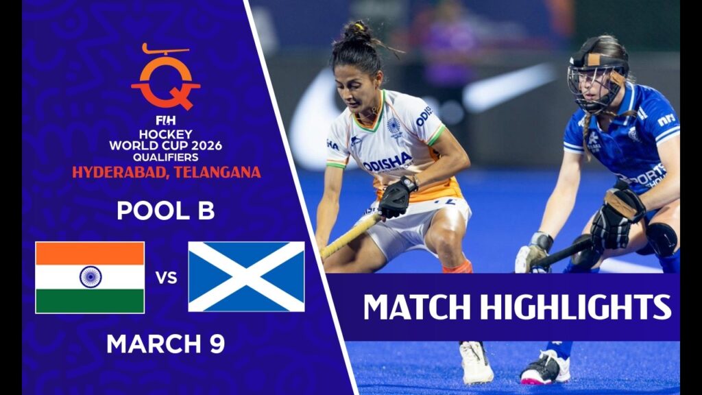 India vs Scotland Hockey Highlights: FIH World Cup 2026 Qualifiers | Hyderabad, India