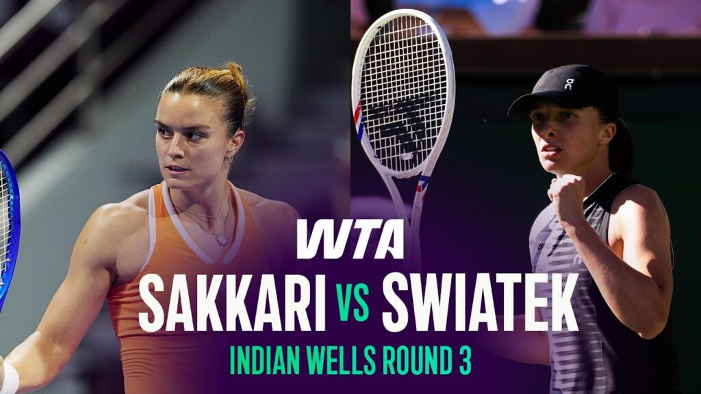 Iga Swiatek vs Maria Sakkari Highlights: WTA Indian Wells 2026 Round 3 Full Match