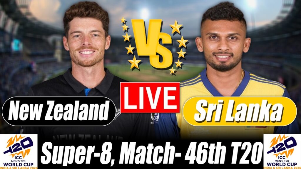 SL vs NZ Live Score, 2026 T20 World Cup: Sri Lanka vs New Zealand Match Commentary & Updates